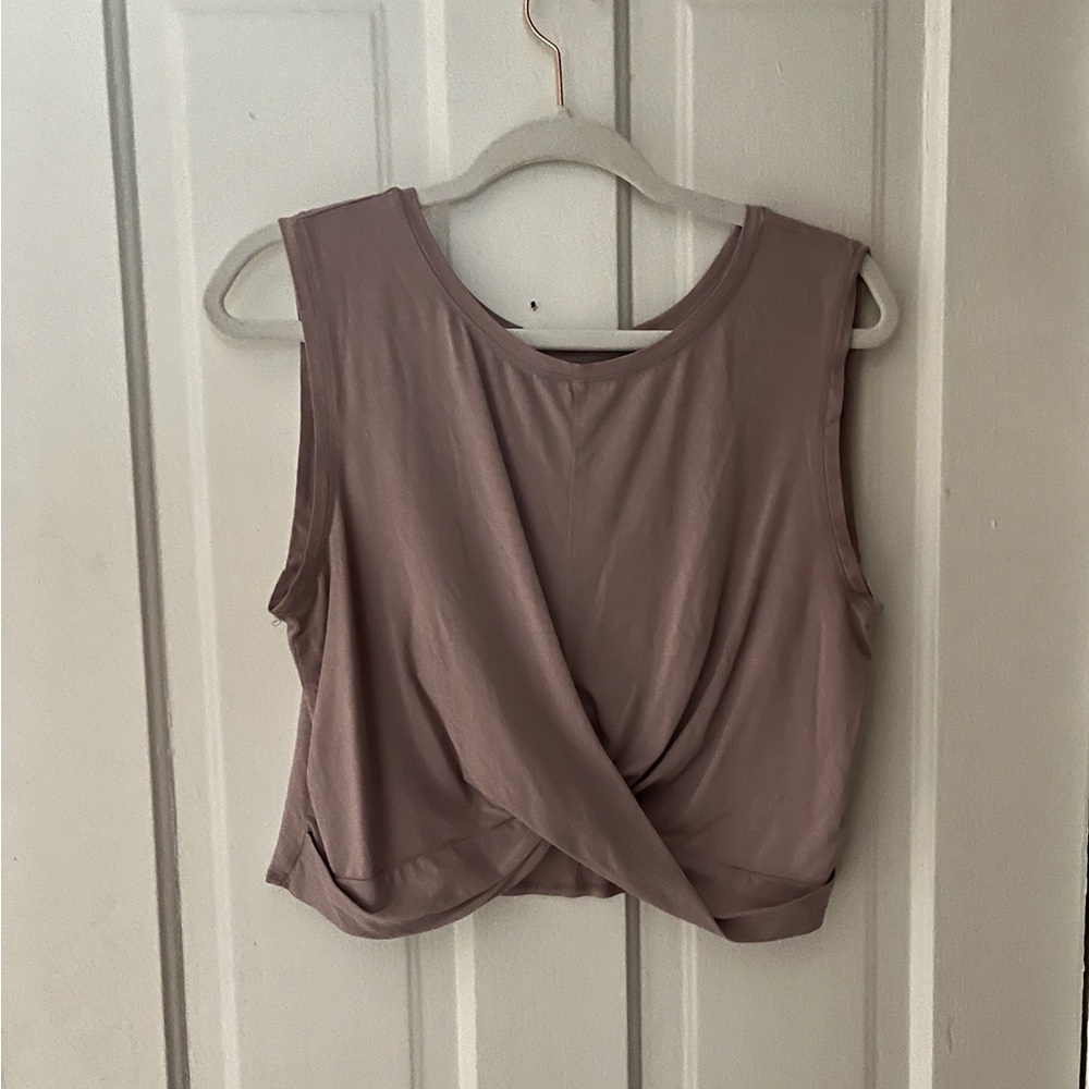 C9 by Champion Mauve Twist Front Athletic Crop Top